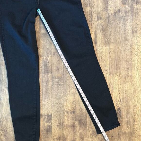 MOTHER High Waisted Lace Up Looker Ankle Not Guilty Denim Jean Black Size 29 - Picture 5 of 10